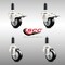 Service Caster 3 Inch 316SS Black Poly Swivel 1 Inch Expanding Stem Caster Lock Brake, 2PK SS316TTLEX20S314-PPUB-BLK-2-S-2-1 - alternate 2